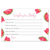 Watermelon Baby Shower Wish For Baby Cards Baby Shower Game Activity Summer Soiree Pool Party Bbq Babyq Fruit Wishes (24 Count)