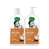 Mother Sparsh Milky Baby Lotion (200Ml) & Milky Baby Wash (200Ml) For Daily Moisturizing | With Milk Protein & Coconut Oil