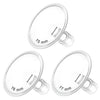 Maymom MyFit Flanges Crater Goldie Pack 15 16 17 mm Compatible with Medela Breast Pumps and Maymom Wide Base and Narrow Base Con