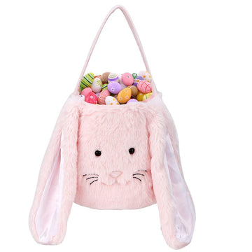 Easter Baskets For Girls,Bunny Easter Basket,Easter Egg Hunting Basket,Easter Buckets For Kids Boys Girls,Bunny Rabbit Easter To