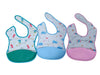 Babygo Silicone Baby Pocket Bib | Waterproof SpillResistant Feeding Bib For Infants & Toddlers | Adjustable, Soft & Gentle On S