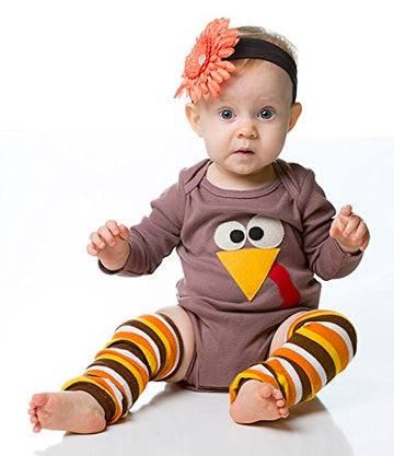 Judanzy Christmas And Halloween Baby And Toddler Leg Warmers For Girls And Boys (Newborn, Thanksgiving Stripe)