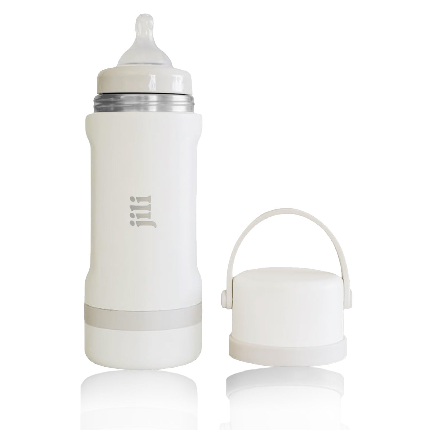 Jili All-in-One Baby Bottle, Insulated Stainless Steel Bottle with Formula Container, Anti-Colic Nipple, and Leak-Proof Lid, Bab