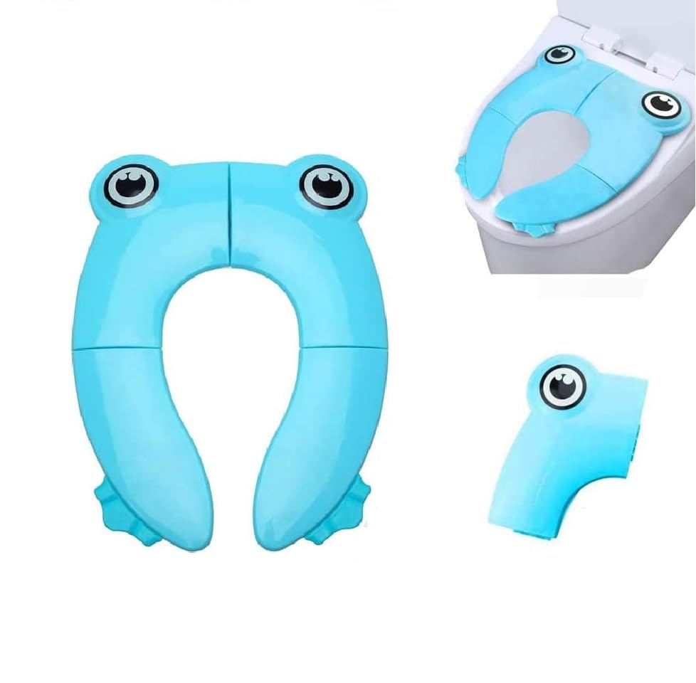 Zollyss Toilet Seat Cover For Kids, Portable Folding Potty Seat For Training With Compact Travel Design, Fits Standard Toilets,