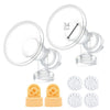 34 Mm 2Xone-Piece Extra Large Breastshields W/Valves And Membranes Compatible Wtih Medela Breast Pumps; Smaller Than Medela Pers