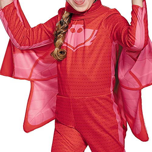 Owlette Classic Toddler Pj Masks Costume, Large/4-6X - Red