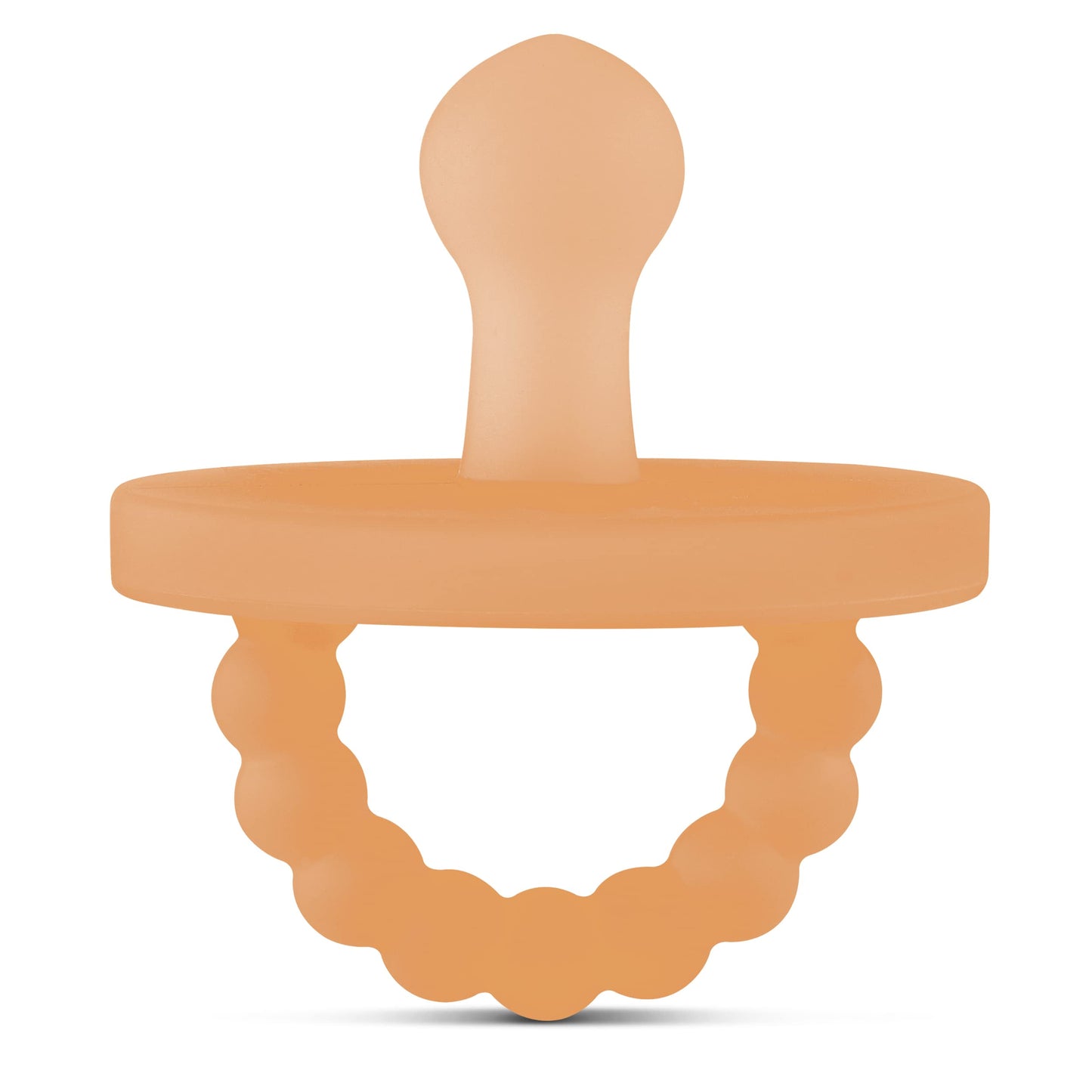 Ryan & Rose Cutie PAT Pacifier Teether (Bulb, Clear Rubber)