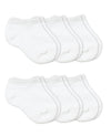 Jefferies Socks Baby Girls Unisex Newborn Seamless Sport Half Cushion Low Cut 6 Pack, White, 12-24 Months Us