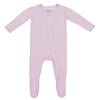 Lush Lavender Footie For Baby - 95% Viscose From Bamboo, 5% Spandex - Soft Newborn Sleepwear, Baby Pajamas, Unisex Baby Clothes,