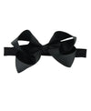 Rufflebutts Girls Black Bow Headband - One Size