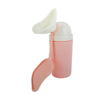 Nuby Girl'S Travel Urinal, Ergonomic Funnel Design, Leak-Proof Portable Potty For Toilet Training, Compact Kids Travel Essential