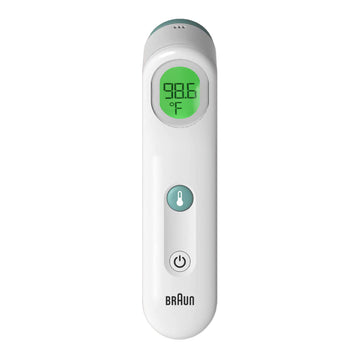 Braun Sensian Contact 5 Forehead Thermometer - Gentle Digital Thermometer With Professional Accuracy And Color Coded Temperature
