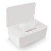LEFUYAN Wipes Dispenser, Dustproof Tissue Storage Box Case Wet Wipes Dispenser Holder with Lid for Home Office Desk (White)
