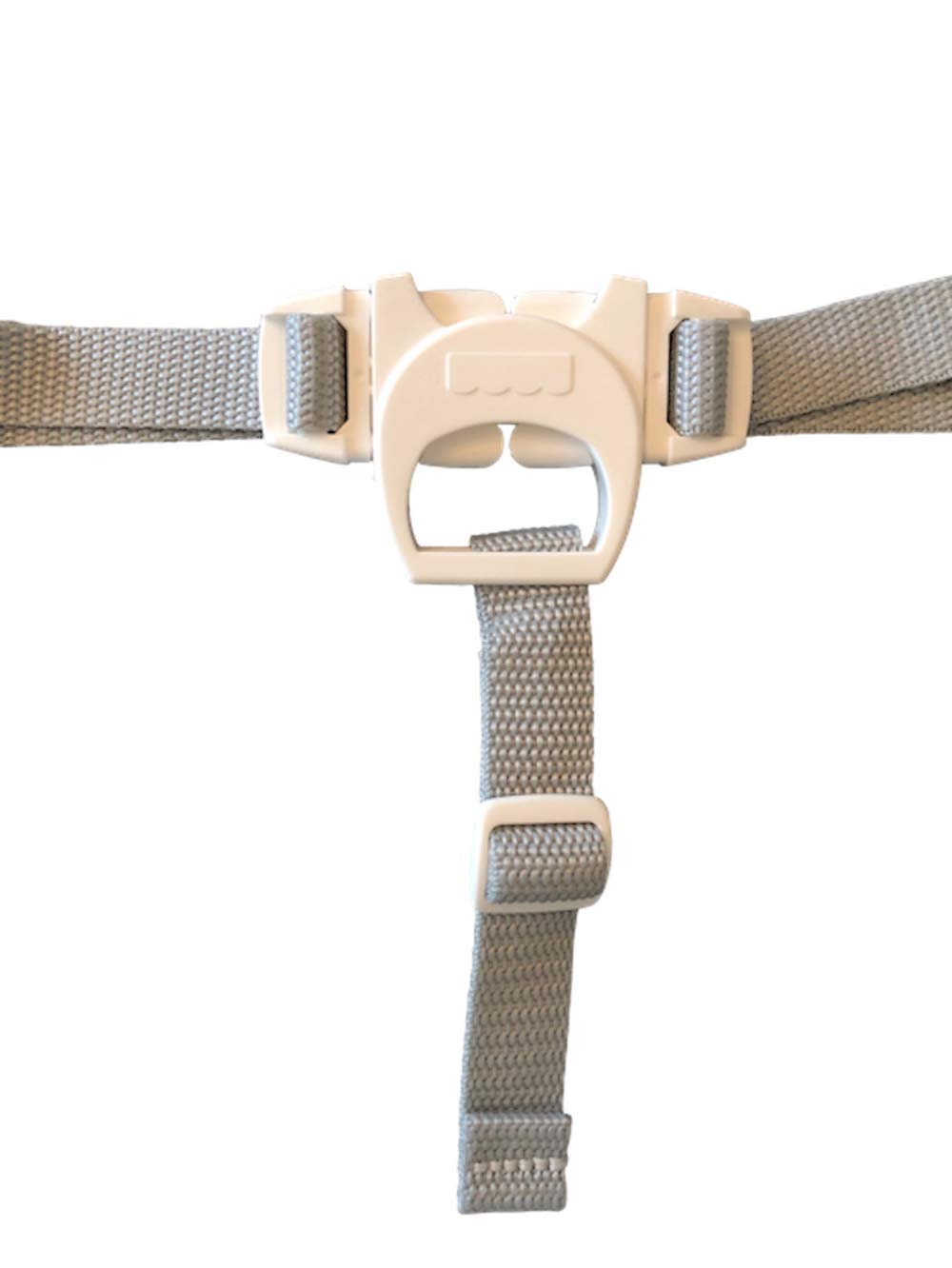 Fisher Price Replacement Spacesaver Highchair 3-Point Waist & Crotch Straps Gray