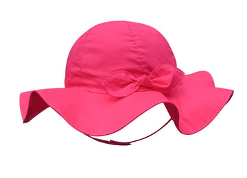 Vimeet Kid Baby Summer Hat Baby Sun Hat Toddler Beach Hat Baby Bucket Hat Baby Cap (16.9 In/3-6 Months, Rose)