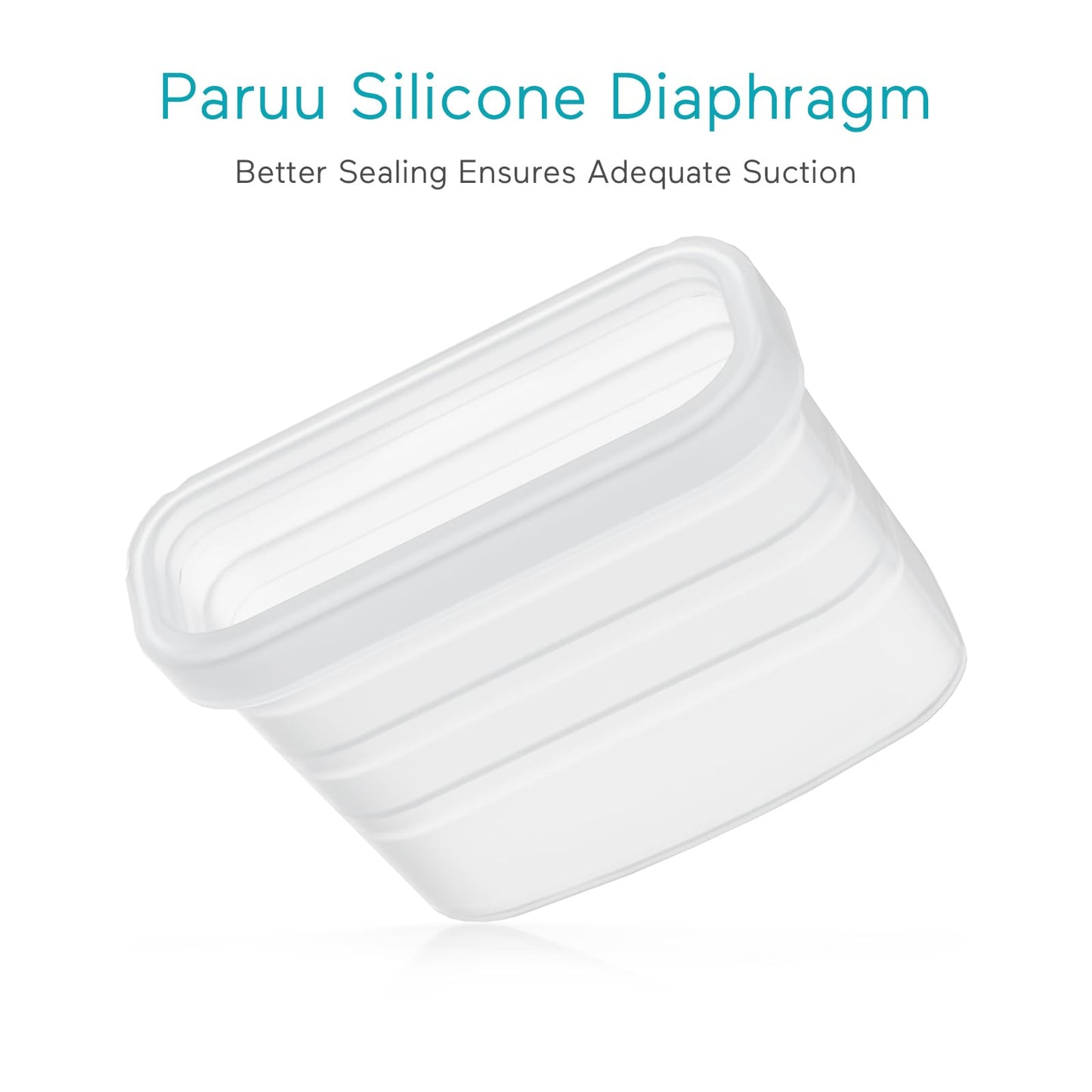 Paruu P10 Duckbill Valves & Silicone Diaphragm, P10 Original Breast Pump Parts, Wearable Breast Pump Replacement Accessories, 2