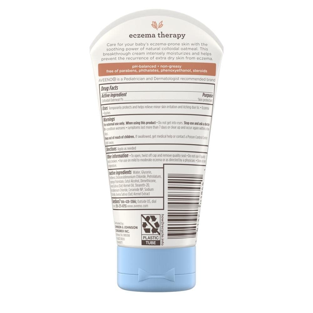 Aveeno Baby Eczema Therapy Size 5Oz. Pack Of 3