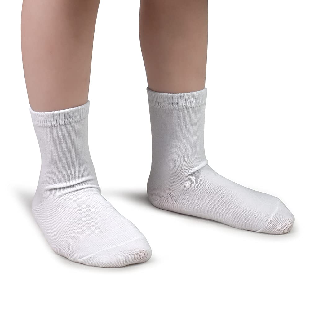 Gentaby Kids Socks,Crew Socks Newborn/Toddler For Children Boys Girls Cozy Athletic Socks, 24Pairs,4-7T