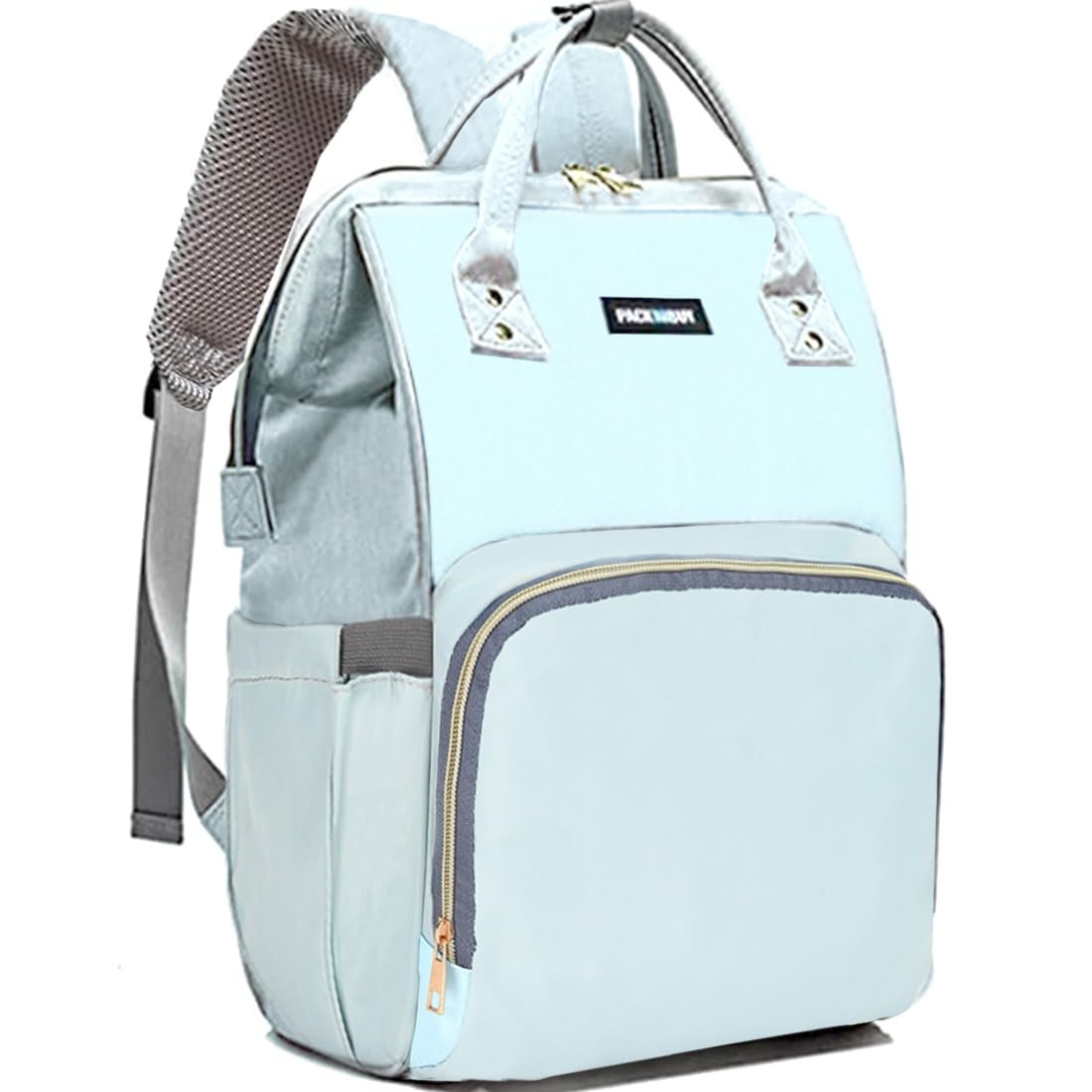 Packnbuy Baby Diaper Bag Backpack For Travel, Large Maternity Hospital Bag With Multiple Pockets, Water Resistant Mother Bag Wit