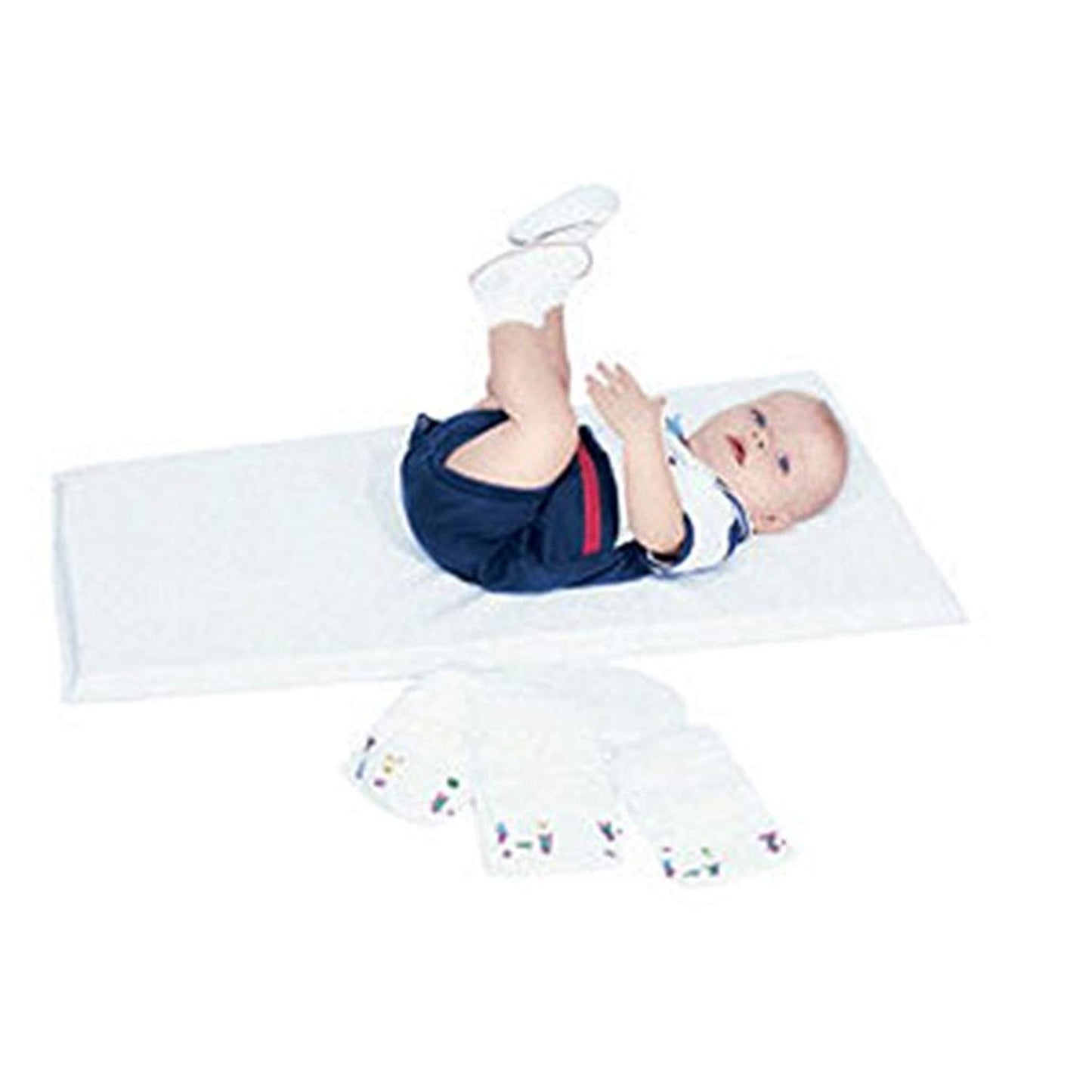 Childrens Factory White Changing Pads, Set-5 CF400-407-5, Baby Table Topper, Portable Newborn Diaper Station Cover for Daycare,