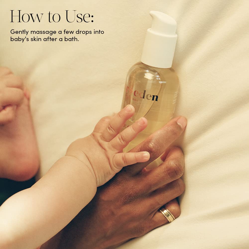 Evereden Soothing Baby Massage Oil 4 Fl Oz. | Clean Baby Care | Non-Toxic And Fragrance Free | Clean Ingredients