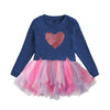 Dxton Toddler Baby Girl Fall Dresses Winter Long Sleeve Tutu Party Dresses Lh4560-10T