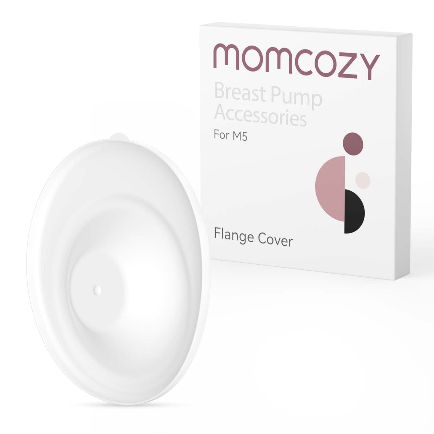 Momcozy Flange Lid Only Compatible with Momcozy M5 NOT for Others. Dust-Proof Flange Cover Original M5 Breast Pump Replacement A