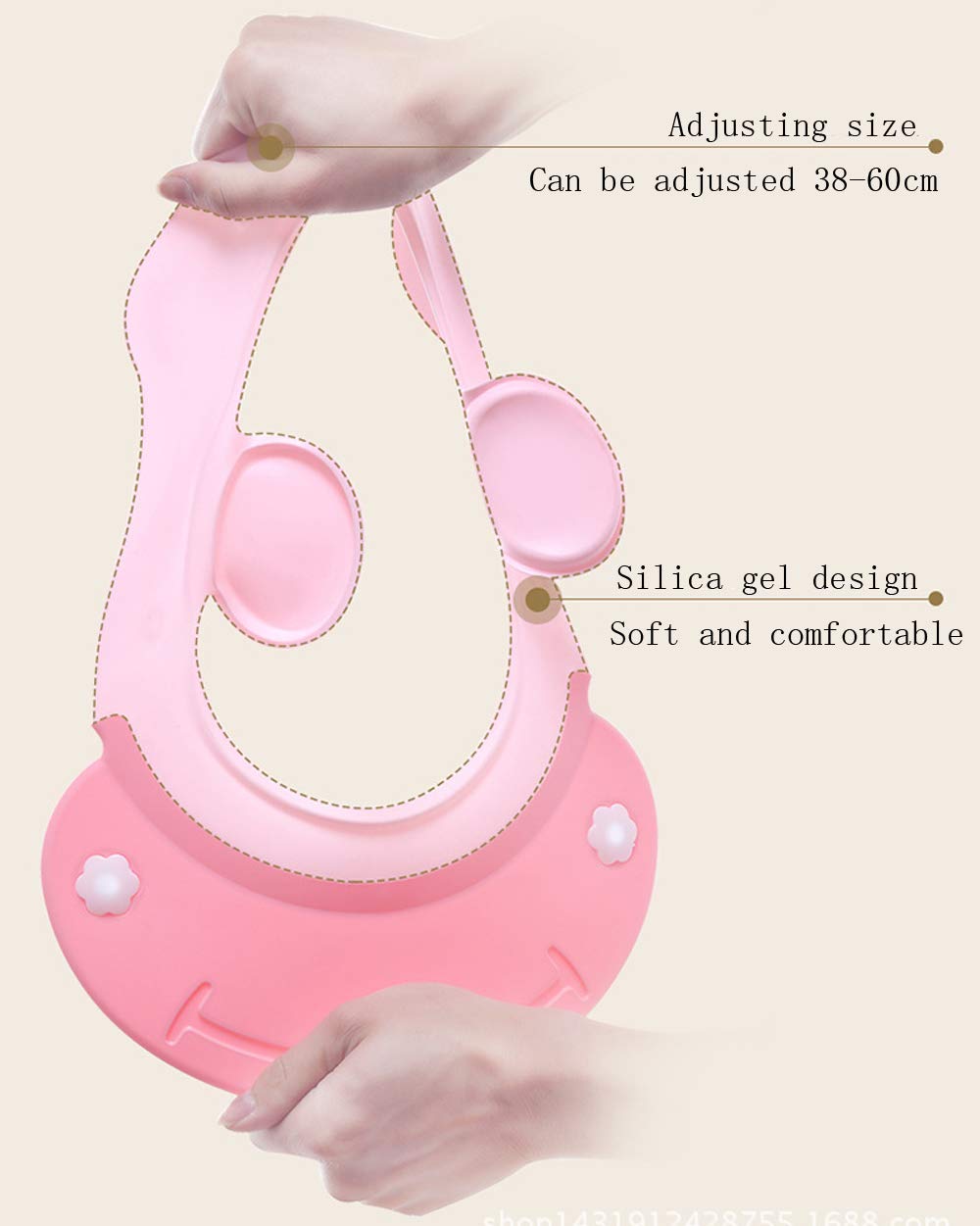 Bath Cap Wash Shower Shampoo Visor Hat Prevent Water Entering The Eyes And Ears Adjustable Bathing Tub Head Hair Rinser Shield P
