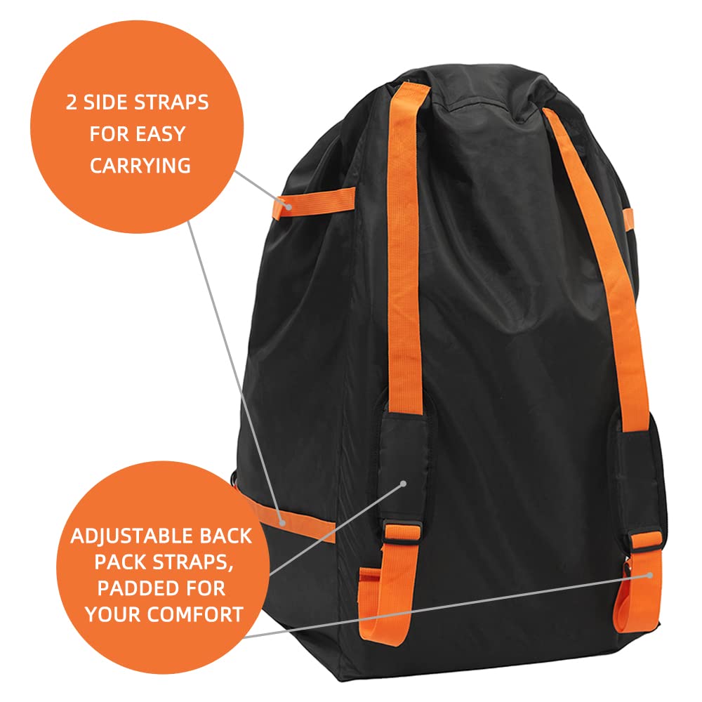Clearworld Car Seat Travel Bag For Air Travel, Durable Gate Check Bag For Airport,Foldable Baby Stroller Travel Carry Bag, Fits