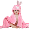 BABYZONE Hooded Wearable Blanket Happy Bunny Cherry Blossom (78 cm x 78 cm | 09 Months | Gentle, Supersoft and Skin Friendly