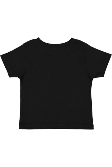 Rabbit Skins Infant 100% Cotton Jersey Short Sleeve Tee, Black, 18 Months