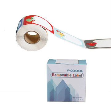 200Pcs Bottle Labels Animals Name And Date Label For Daycare Or Kitchen, Self-Laminating Waterproof Labels Sticker For Bottle, J