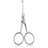 Baby Nail Scissors With Rounded Probe Tip Curved - Stainless Steel 4.5' Good For Dogs And Cats Whiskers