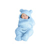 Bumtum 3in1 Hooded Baby Soft Blanket Wrapper| Double Layered Swaddle for New Born Babies(Boys & Girls) 06 Months, TravelFrie
