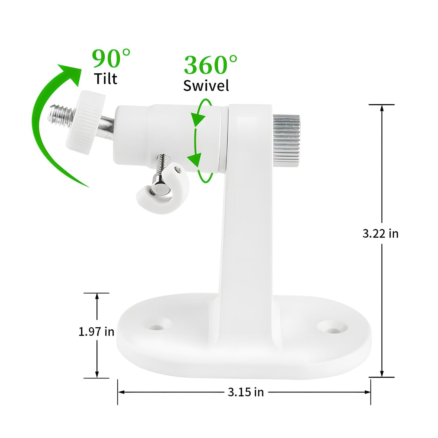 Adjustable Baby Monitor Wall Mount Compatible With Nanit Pro Smart Baby Monitor & Flex Stand, Baby Camera Wall Mount With Perfec