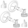 Pumpmom-Us 17Mm Oval Flanges With Soft Rim Compatible With Spectra S2 S1 9 Plus Breastpumps Accessories, Replacement Breast Shie
