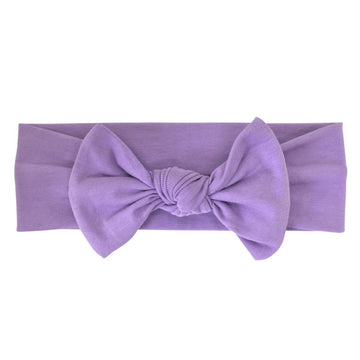 Babygiz Baby Girl Headbands-Infant,Toddler Cotton Handmade Hairbands With Bows Child Hair Accessories (Lavender)