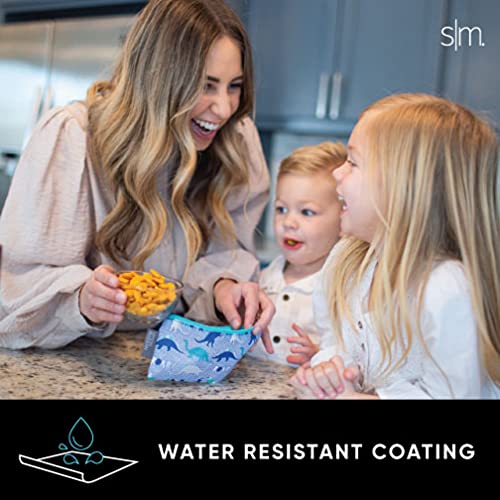 Simple Modern Disney Reusable Snack Bags For Kids | Food Safe, Bpa Free, Phthalate Free, Polyester Zip Pouches | Washable & Refi