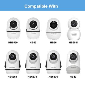 Hellobaby Monitor Mount Compatible With Hb6550/ Hb6560/ Hb65/ Hb66/ Hb6351/ Hb40/ Hb6339/ Hb6336/Hb6081, Flexible Clip Clamp Mou