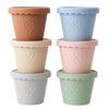 Silicone Baby Food Containers 6 Pack 4oz Baby Food Storage Set, Airtight Leak Proof Baby Feeding Cups, Freezer & Microwave Safe,