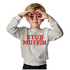 Ag Aguu Toddler Baby Boy Valentine'S Day Sweatshirt Stud Muffin Long Sleeve Shirt Holiday Outfit Crew Neck Tops Fall Clothes(Gre