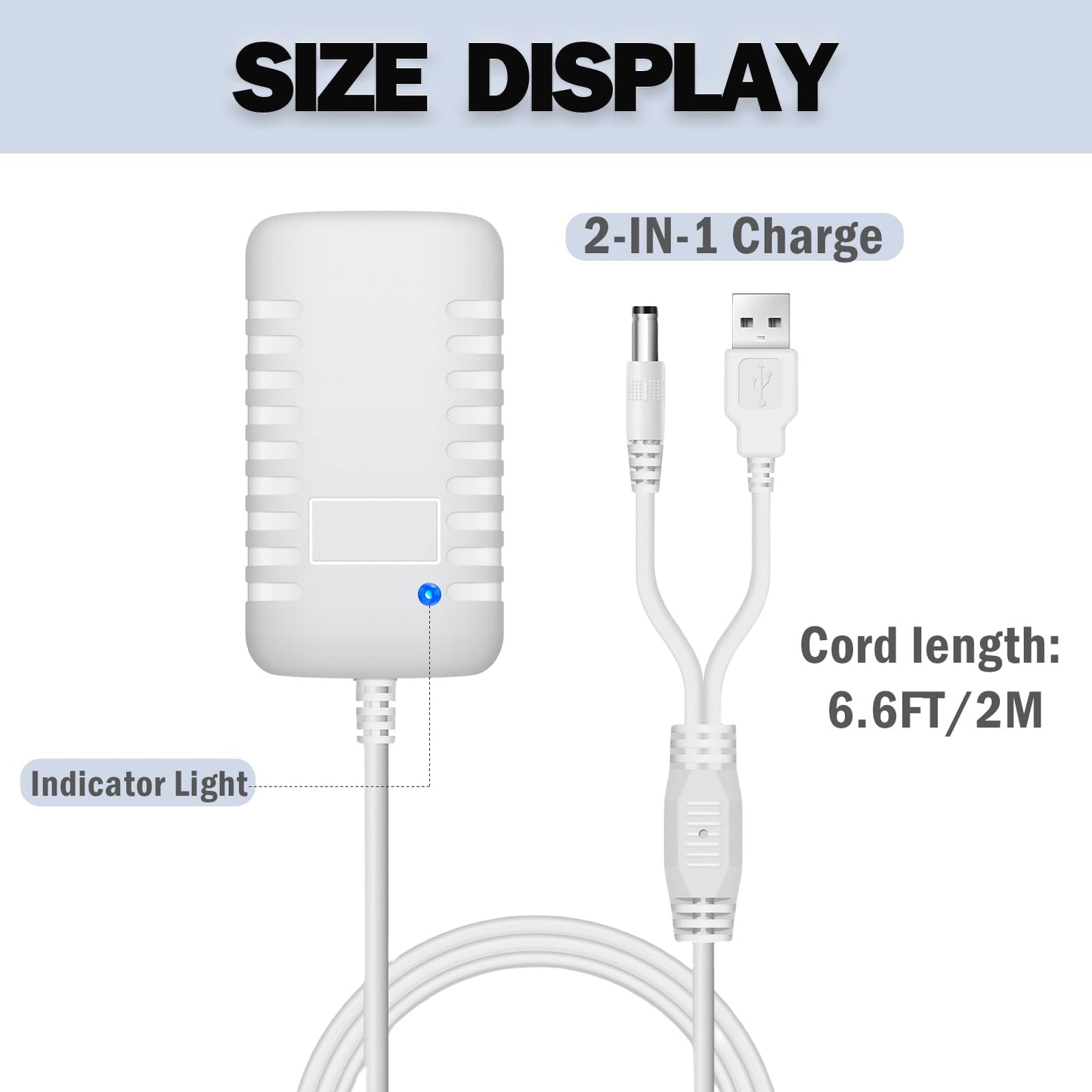 Ingenuity Baby Swing Charger - 2-In-1 Compact Portable Replacement Power Cord For Baby Rocker - Compatible With Inlighten, Simpl