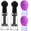 Jesakmie 2 Pair Nipple Play Nipple Corector For Flat Or Inverted Nipples, Portable Nipple Suckers Vacuum Suction Cupping Device,