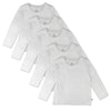 Honestbaby Multipack Long Sleeve T-Shirts Tee 100% Organic Cotton Infant Baby, Toddler, Little Kids Boys, Girls, Unisex, Bright