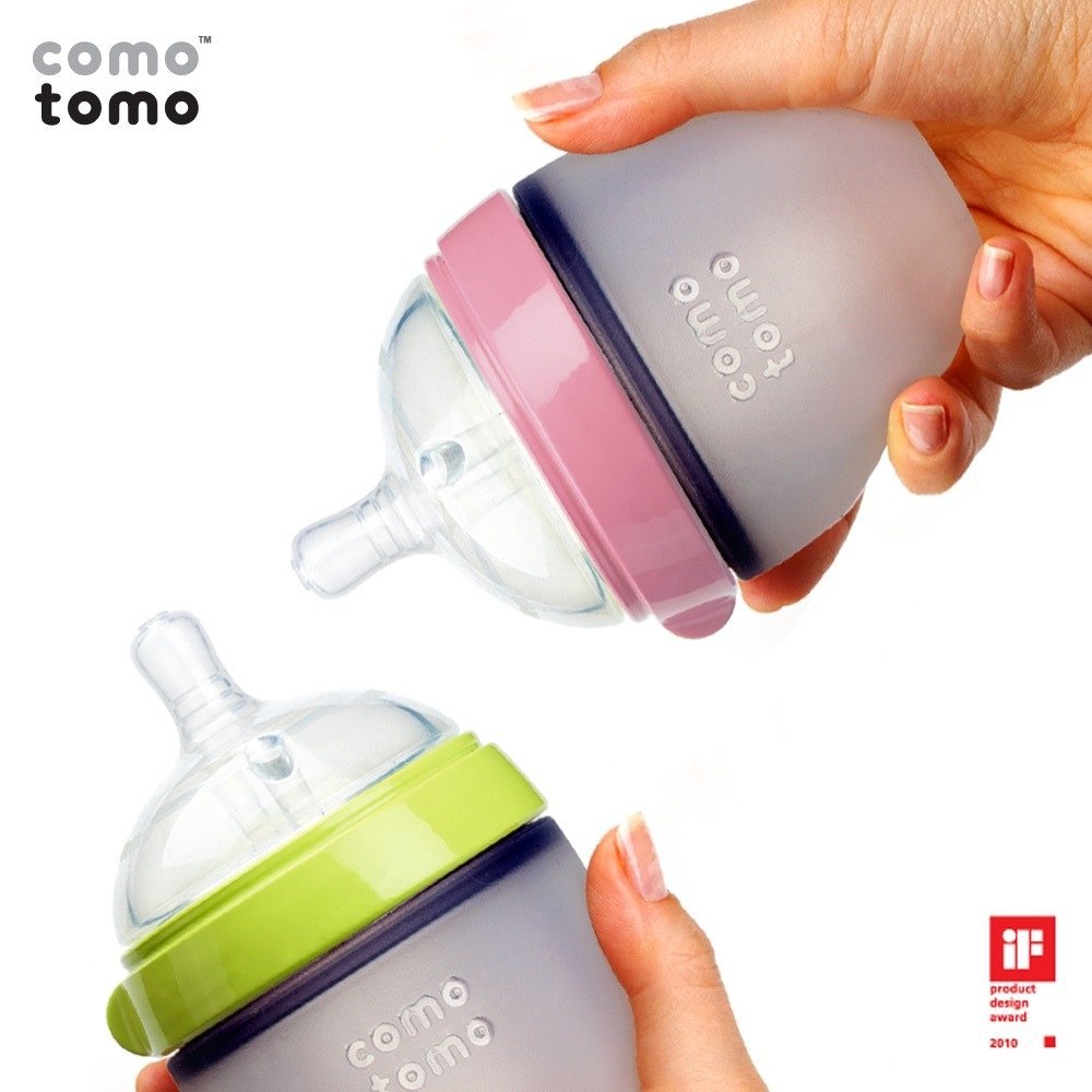 Comotomo Four Pack Bottle 150Ml/5Oz., Green