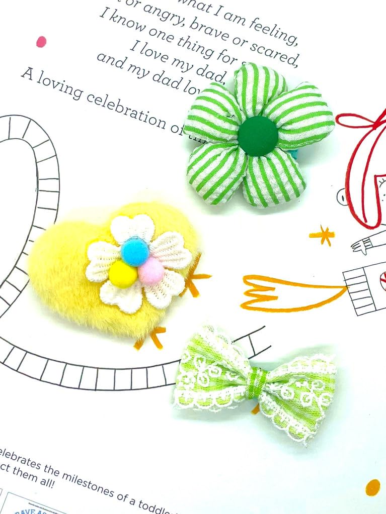 Hair Clips For Girls 18 Pcs No Slip Assorted Barrettes For Kids Bows Green Yellow Cute Hair Accessories For Little Girls Teens T