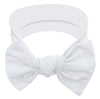 Babygiz Baby Girl Headbands-Infant,Toddler Cotton Handmade Hairbands With Bows Child Hair Accessories (Snow White)