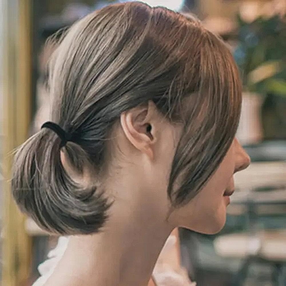 Tesvyns 200Pcs Baby Hair Ties Cotton Toddler Hair Ties For Girls And Kids, Kids Seamless Hair Bands Ponytail Holders(Black)