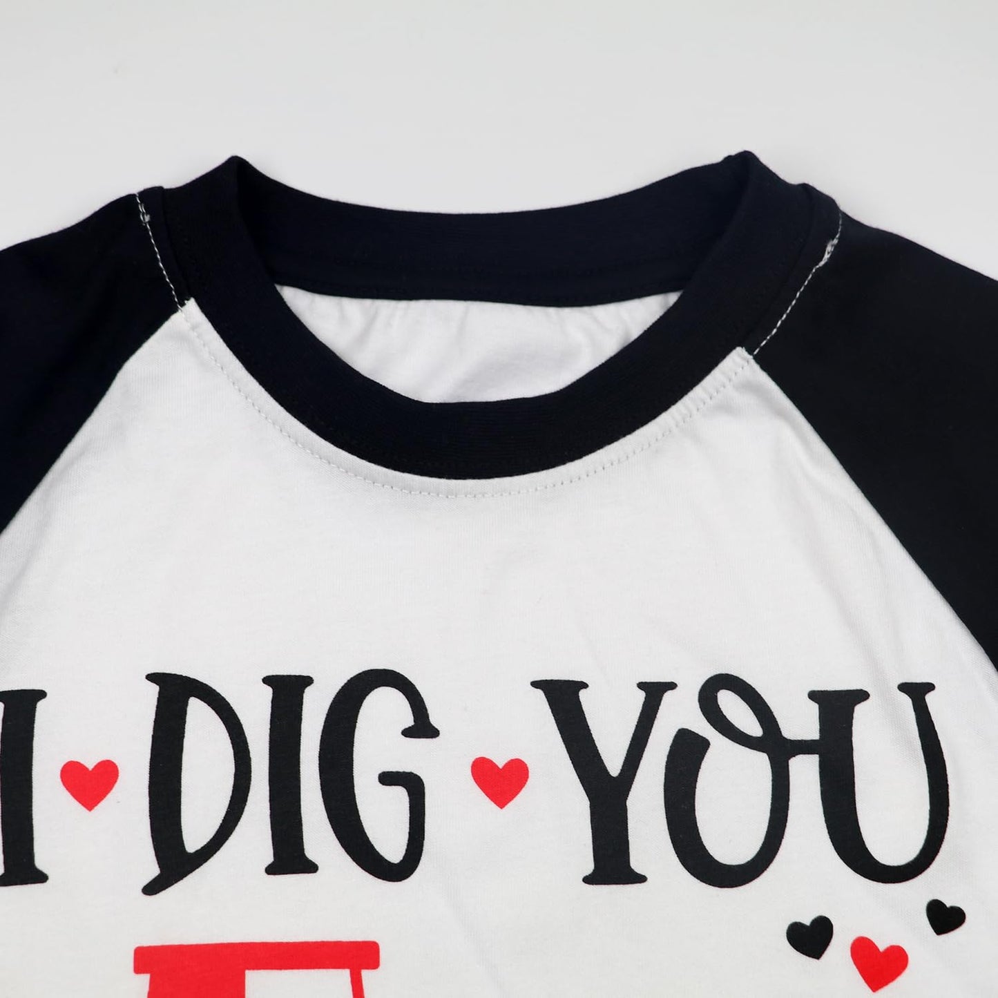 Toddler Boy Valentine'S Day Shirts Raglan Long Sleeve Tee Tops Kids Love Heart Tractor Graphic Clothes 6 Years
