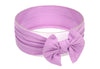 Koolgil Baby Girl'S Toddler Bow Knot Headbands Soft Nylon Headband For Daily Life Birthday Party Photography (Light Purple)